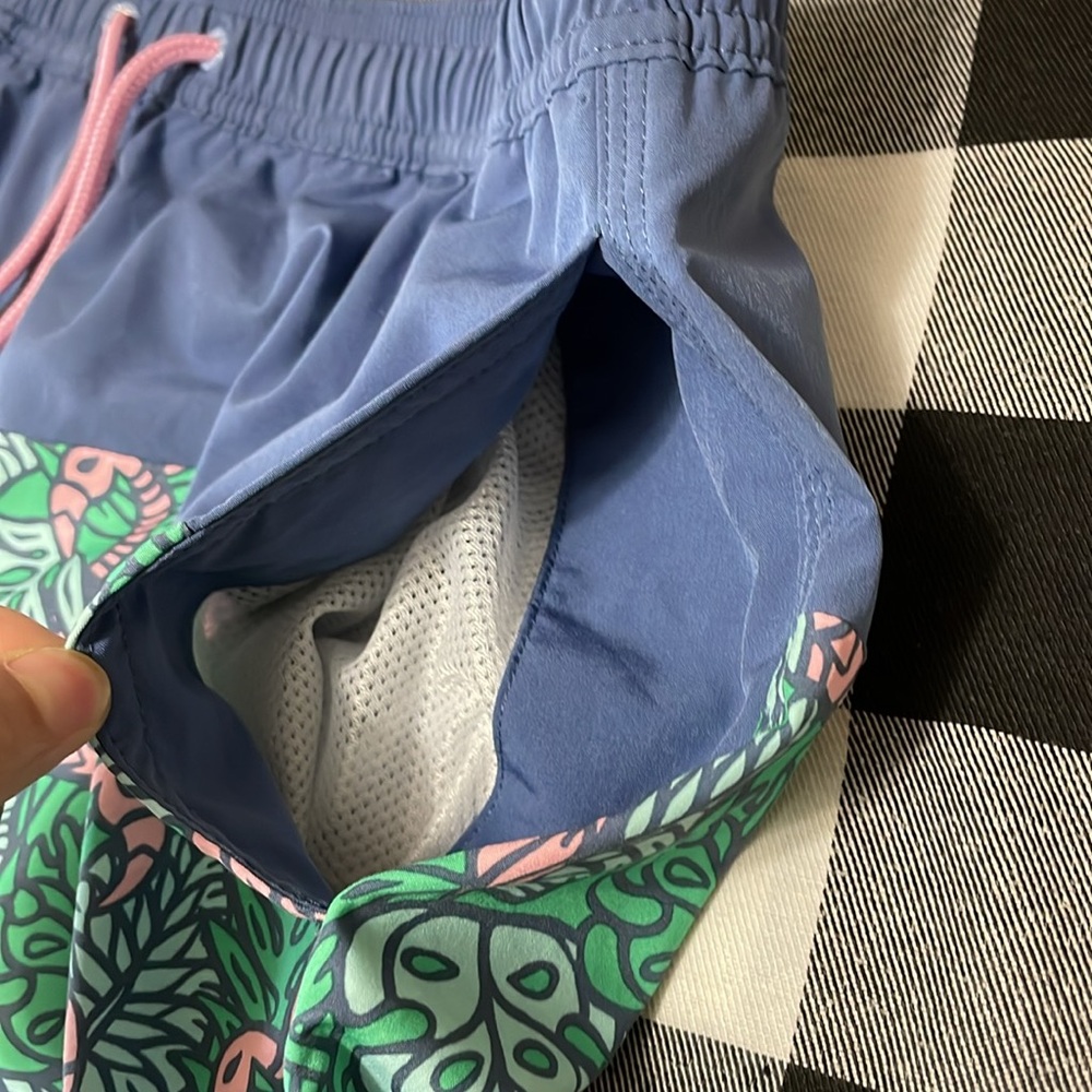 Vineyard Vines Lined Swim Trunks Large Swimsuit Pockets Drawstring Elastic Waist - Picture 8 of 10